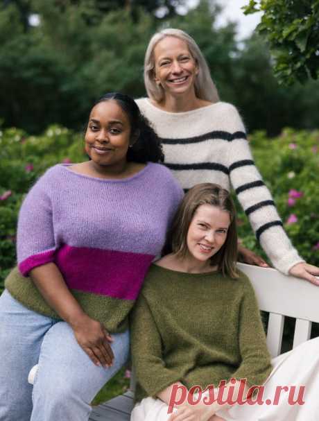 Базовый свитер из мохера Mica CAL – Knit with kitty | Вяжем с котиками