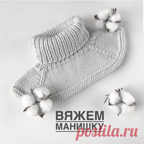 Манишка спицами